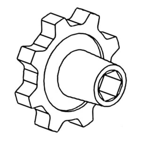 Aic Replacement Parts Sprocket, Return/Tailings, Upper OR Lower Fits John Deere CTS WN-H134603-PEX